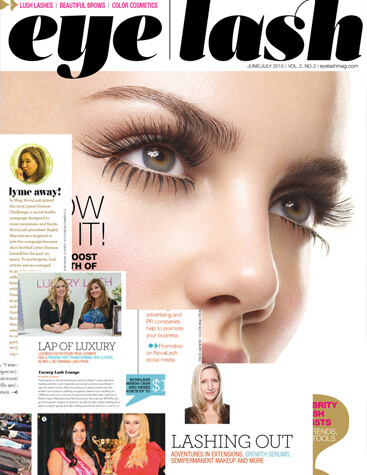 eyelash magazine June and July 2015 edition