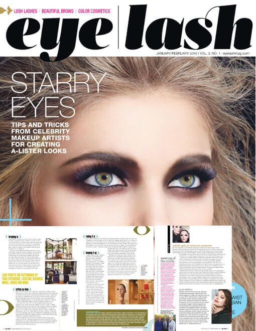 eyelash magazine January and February 2016 edition